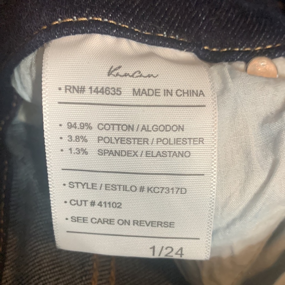 Dark Wash High-Rise Skinny Jeans - Blue - Picture 7 of 8